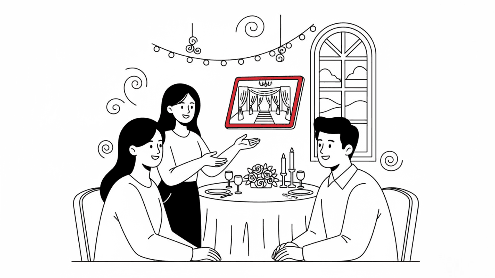 Illustration for "A Winning Multi-Channel Strategy: How to Manage Wedding Inquiries and Book More Clients" highlighting It’s 9 PM on a Saturday, in the middle of a packed wedding reception. Your phone...