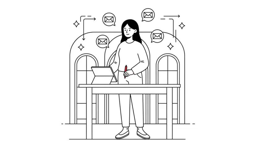 Illustration for "The 5-Minute Rule: How a Faster Wedding Venue Lead Response Time Books 391% More Couples" highlighting It’s 10 PM on a Tuesday when an inquiry from WeddingWire hits your inbox. A newl...