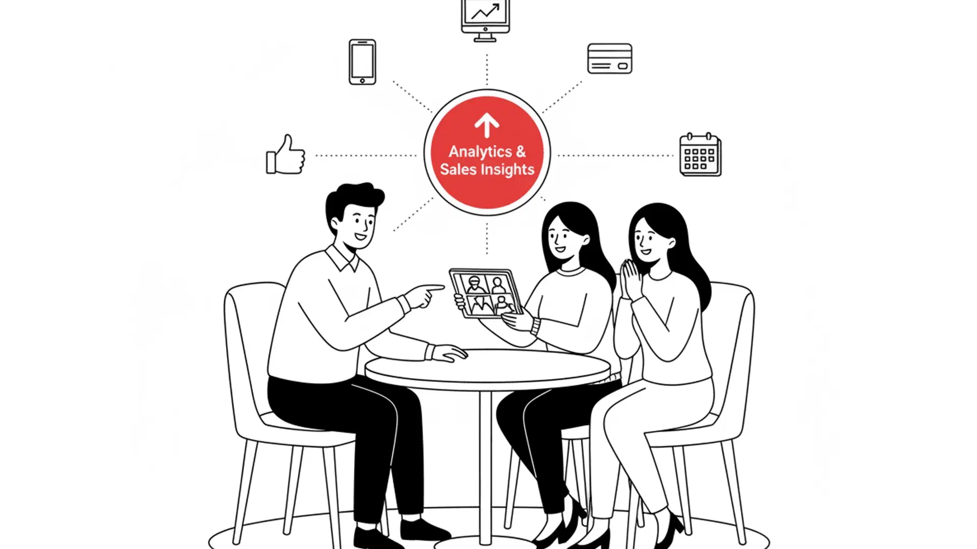 Real-time conversion dashboard illustration