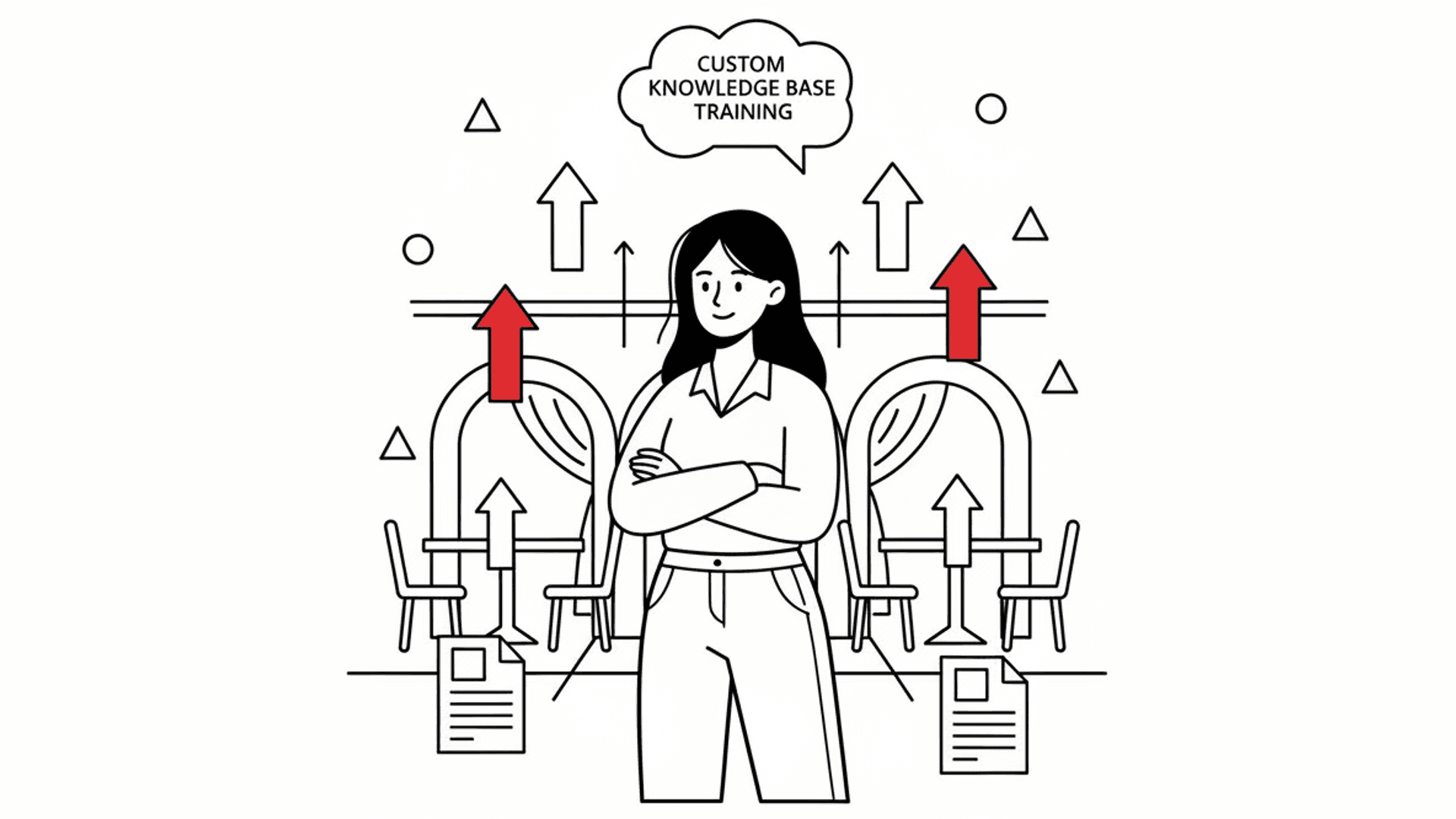 Knowledge upload and training illustration