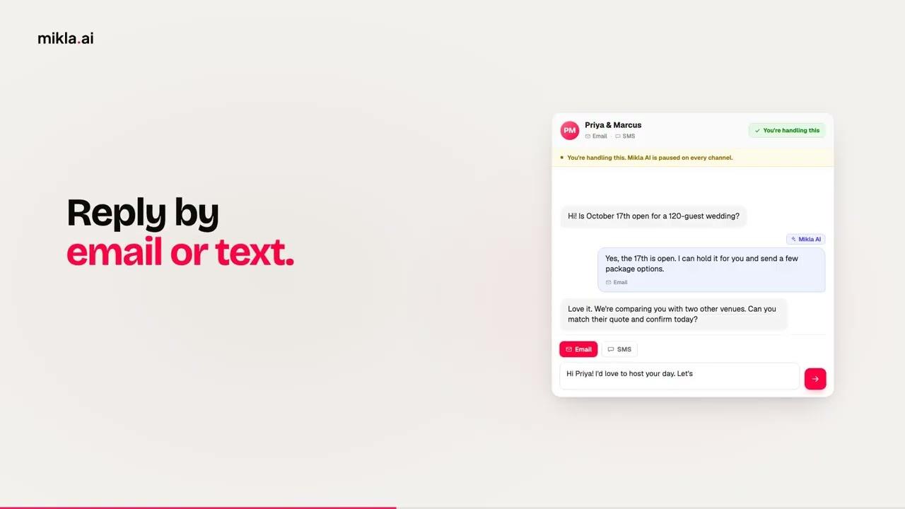 Jump In: Reply to Any Lead Yourself, by Email or SMS