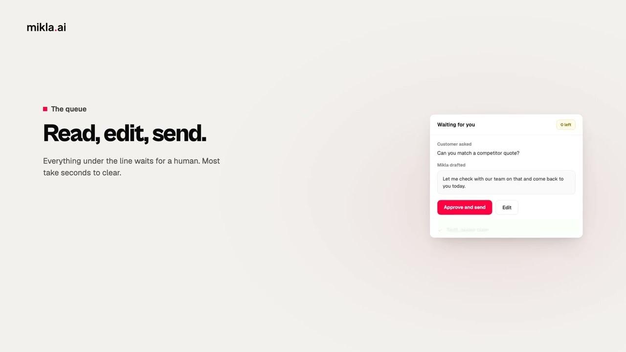 AI That Never Sends Without Your Approval