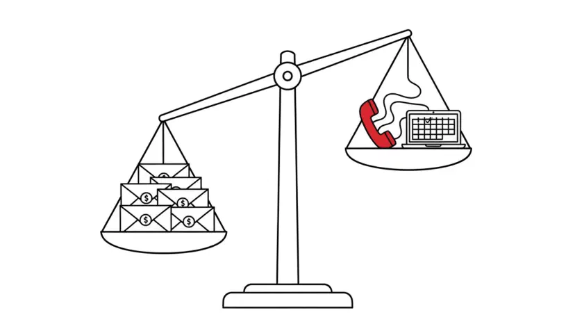 Illustration for "AI Receptionist Pricing: What Wedding Venues Should Pay" highlighting AI receptionists range from $29/month to $1,599/month. We break down 6 services,...