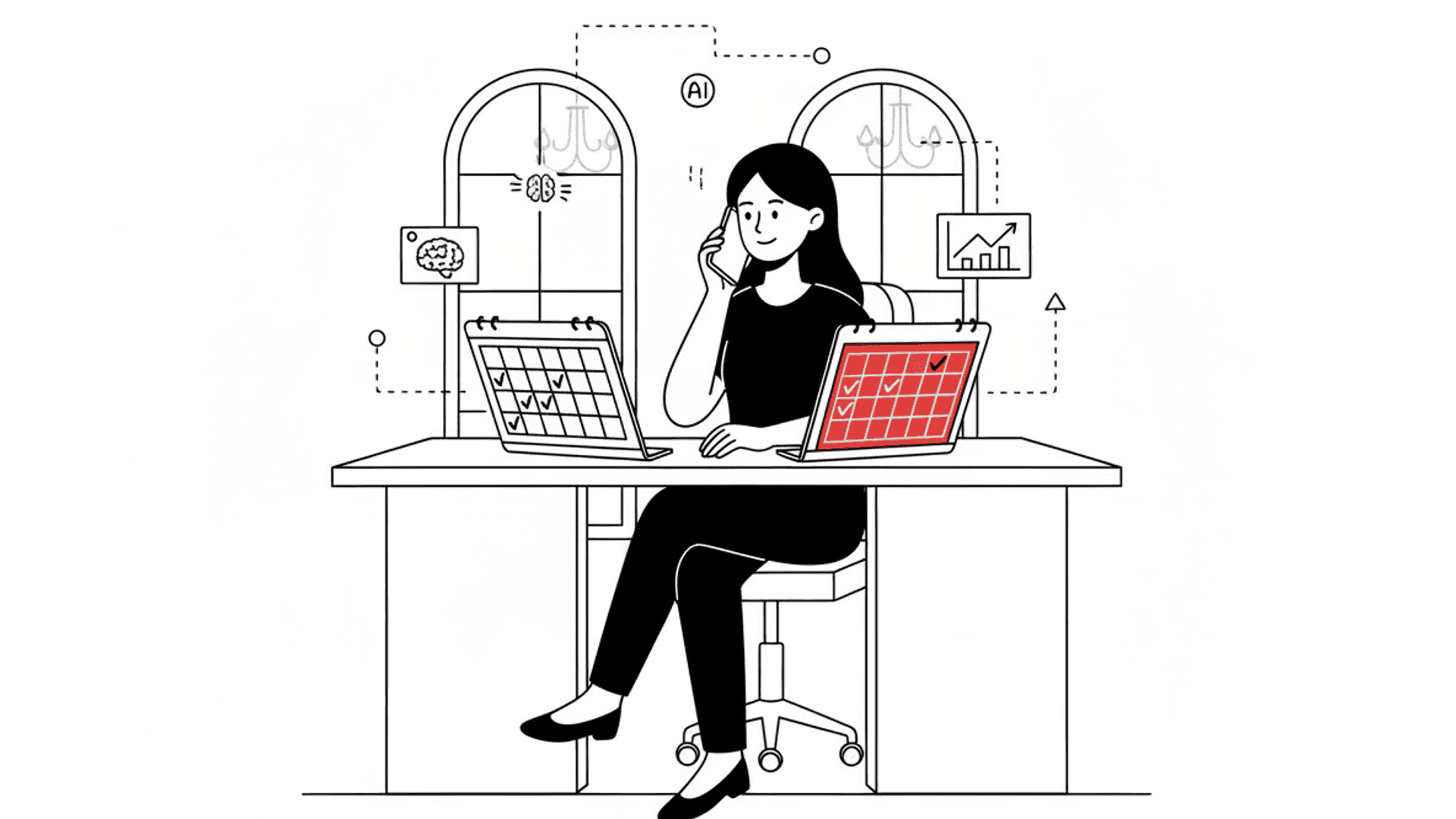Illustration for "AI Receptionists for Wedding Venues: Lead Management" highlighting Wedding venues lose up to 85% of missed calls and wait an average of 42 hours to...