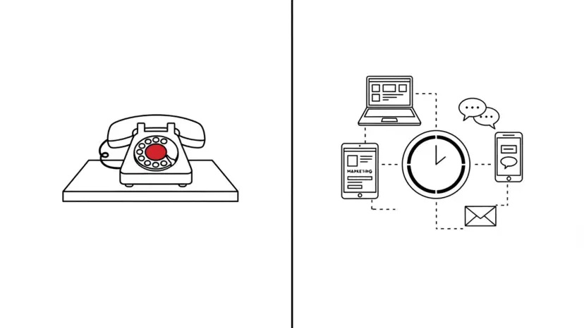 Illustration for "Mikla vs Smith.ai: Which Is Right for Wedding Venues?" highlighting Smith.ai answers calls for $95/month. Mikla captures leads from The Knot, Weddin...