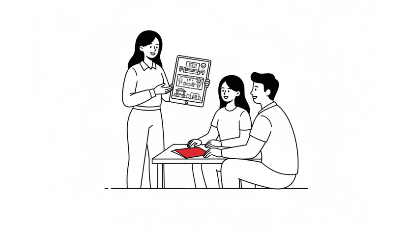 Illustration for "Virtual Tours: Convert Browsers Into Bookers Fast" highlighting Most venues lose qualified couples in the first hour after inquiry. A strategic...