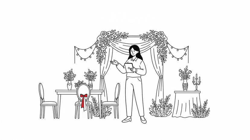 Illustration for "Wedding Venue Referrals: Build a Partner Network" highlighting Your venue partners send you qualified leads—but only if you prove you wont let...