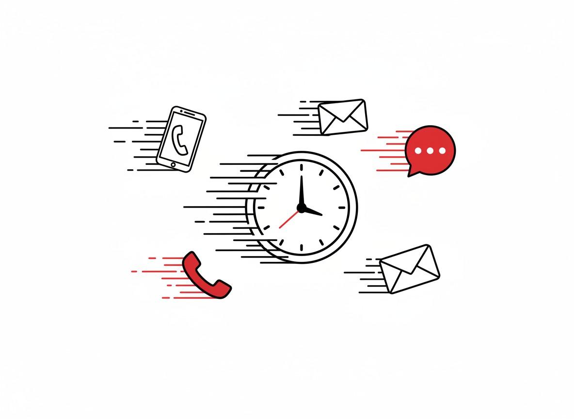 Lightning-fast cake inquiry response illustration