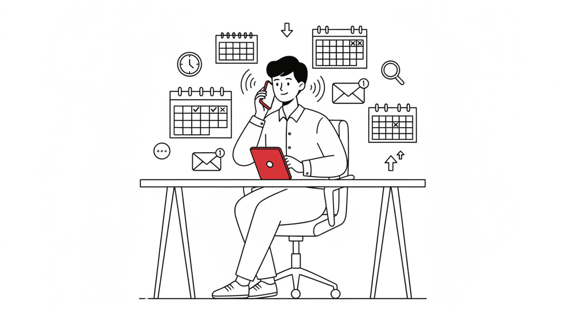 Multi-channel booking illustration