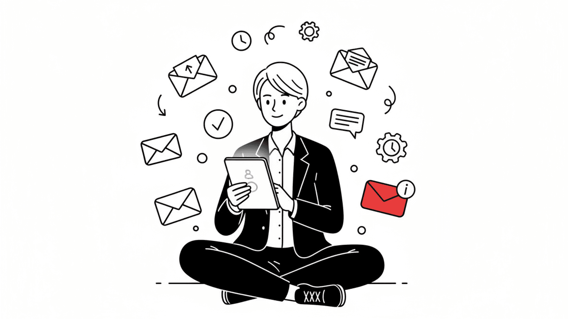 Multi-touch follow-up sequence illustration