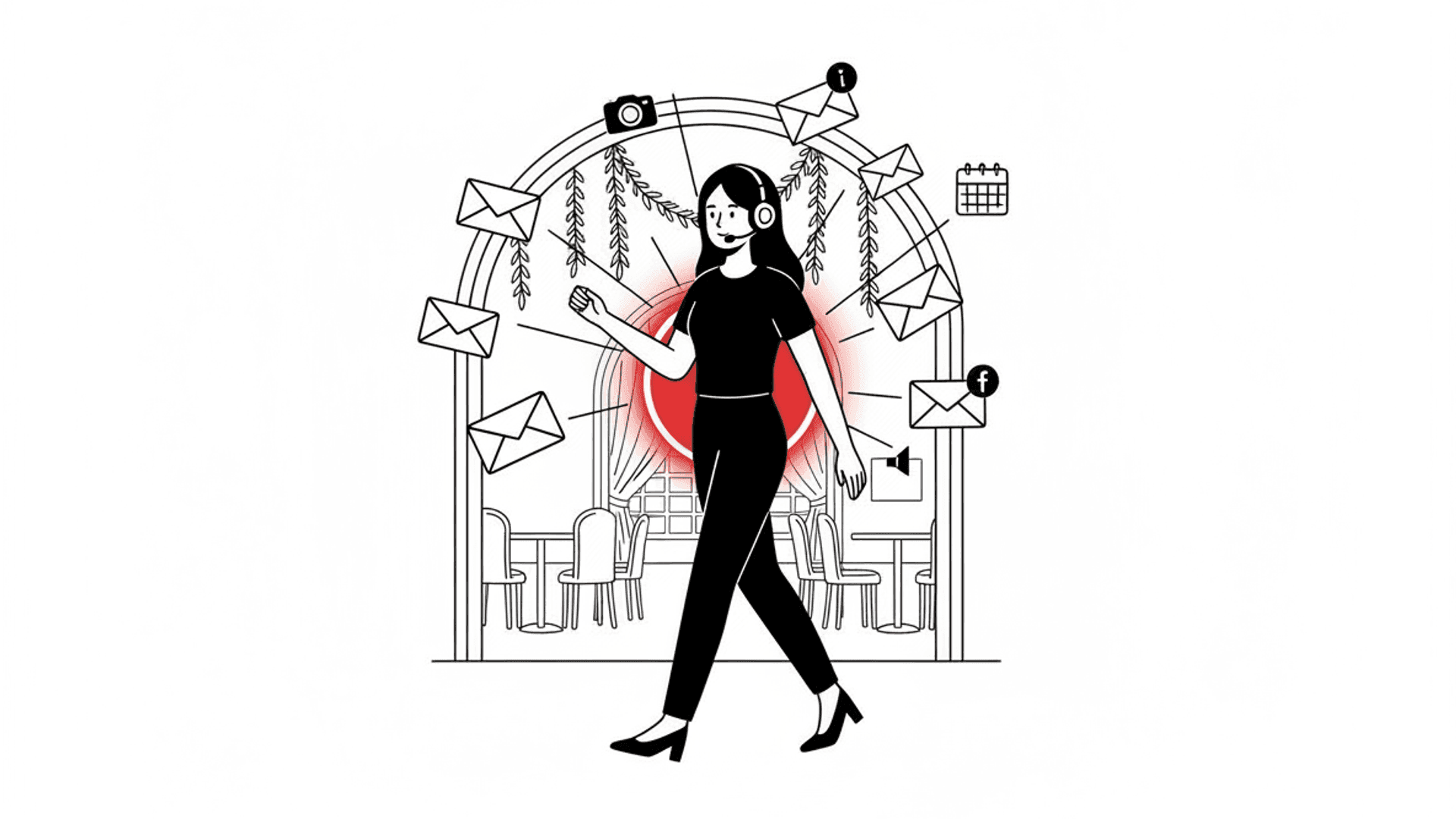 Unified conversation memory illustration