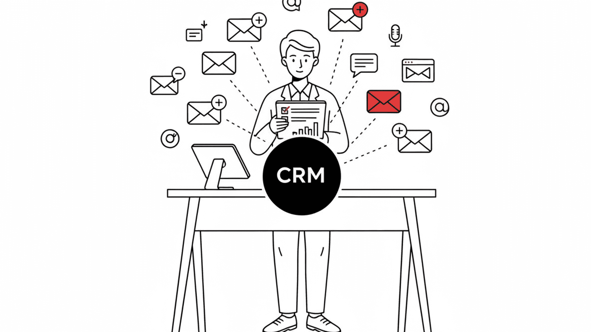 Unified lead inbox illustration